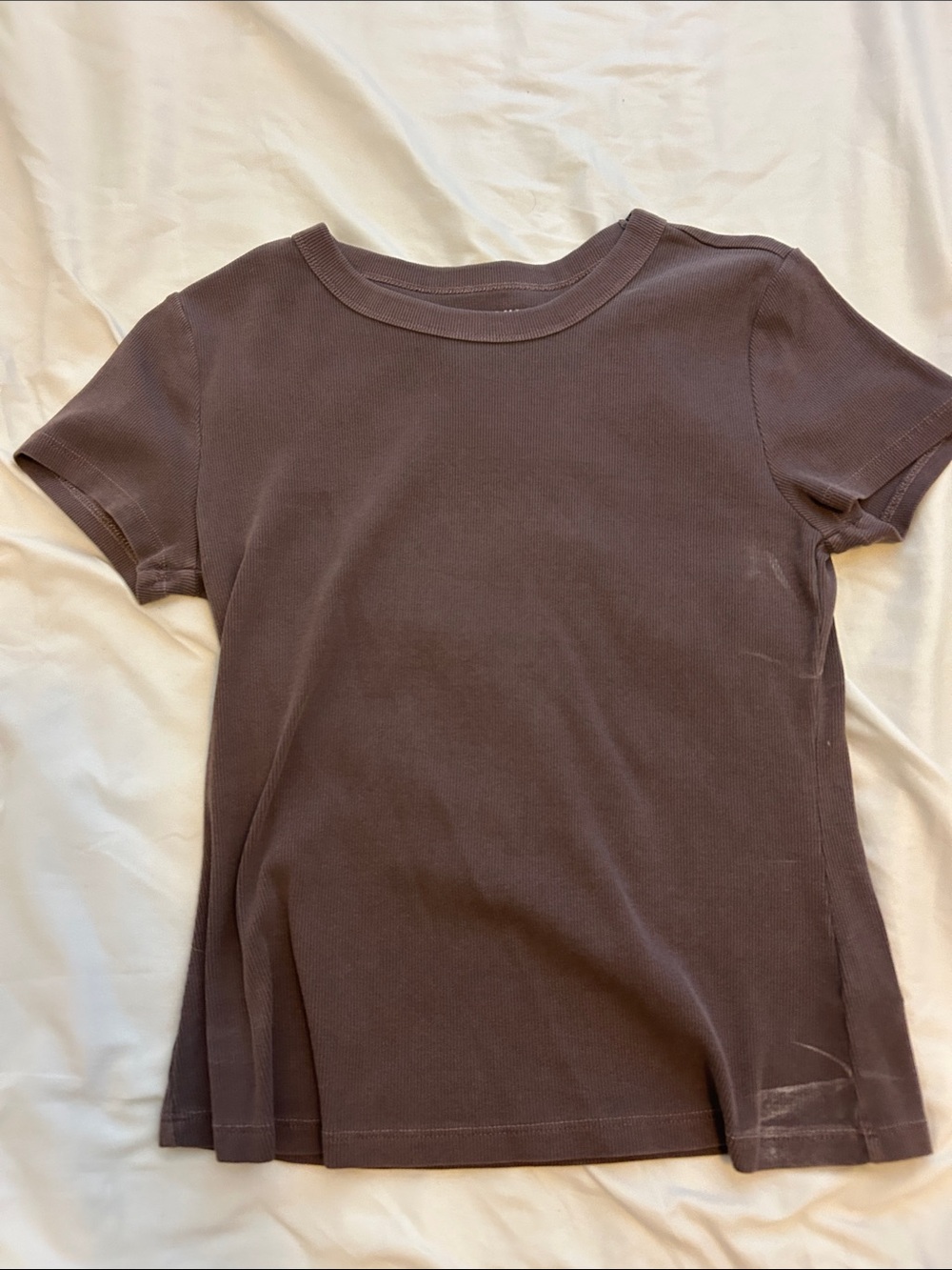 Women’s  Short Sleeve Crewneck Tee in Brown